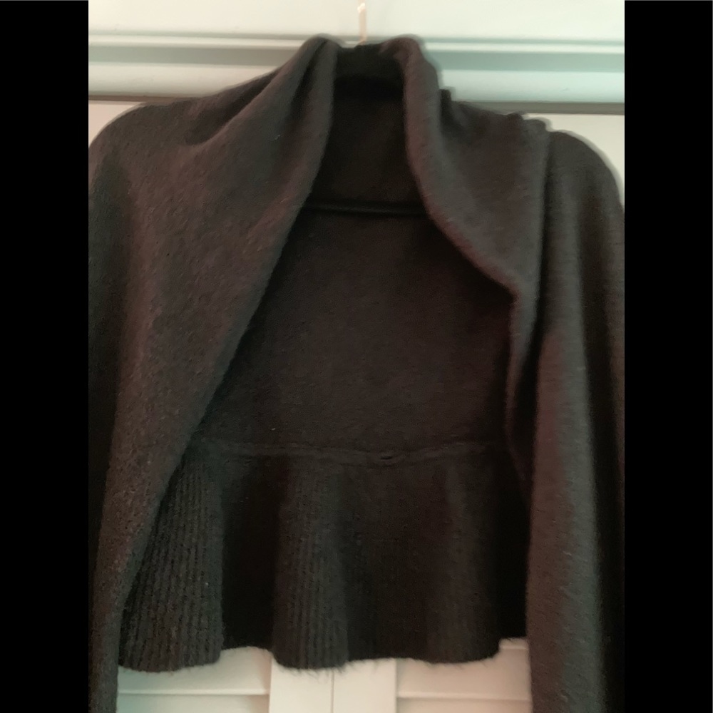 RACHEL Rachel Roy Black Knit Wrap Scarf - Picture 2 of 5
